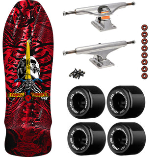 Powell Peralta Skateboard GeeGah Skull Sword Red Foil / Independent/ Rat Bones Black