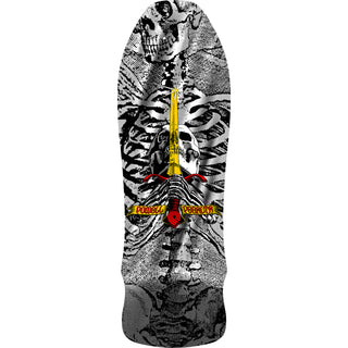 Powell Peralta Skateboard Deck Geegah Skull and Sword Silver Foil Old School Reissue