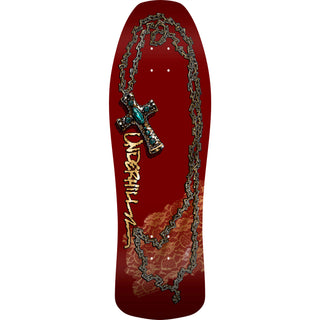 Powell Peralta Skateboard Ray Underhill Cross Burgundy/Gold Foil / Independent / Rat Bones Green