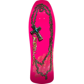 Powell Peralta Skateboard Underhill Cross Pink Foil / Independent / Rat Bones White
