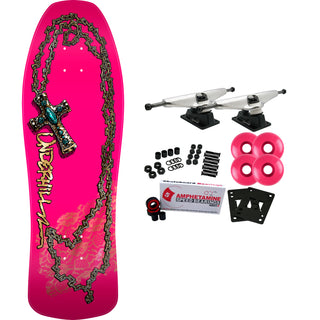 Powell Peralta Skateboard Complete Underhill Cross Pink Foil Old School Reissue