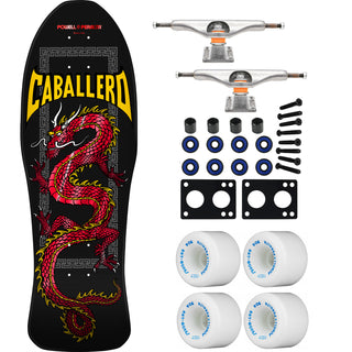 Powell Peralta Skateboard Steve Caballero Chinese Dragon Red Foil / Independent / Rat Bones White