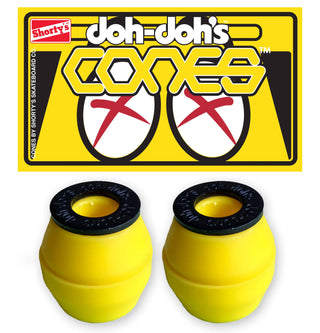 Shorty's Skateboard Bushings Doh Doh's Cones 92A Yellow Soft
