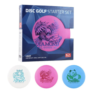 Latitude 64 Disc Golf Light Starter Set Box - 3 Discs - Diamond, Pearl, Ruby
