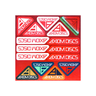 Axiom Disc Golf Logo Sticker Sheet 8.5" x 8.5"