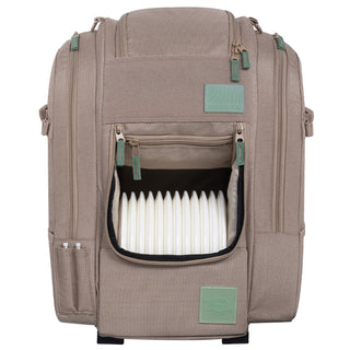 Streamline Disc Golf Bag Voyager Slim Backpack Tactical Green Holds 16-18 Discs