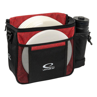 Latitude 64 Disc Golf Slim Hex Shoulder Bag Red