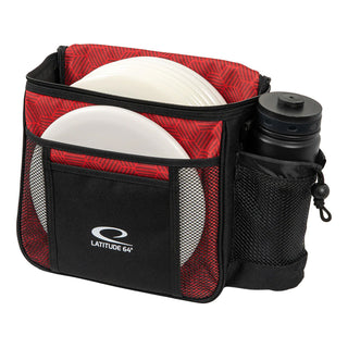 Latitude 64 Disc Golf Slim Hex Shoulder Bag Red