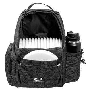 Latitude 64 Disc Golf Swift Hex Backpack Bag Black