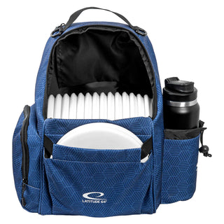 Latitude 64 Disc Golf Swift Hex Backpack Bag Blue