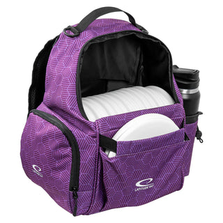 Latitude 64 Disc Golf Swift Hex Backpack Bag Purple