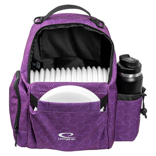 Latitude 64 Disc Golf Swift Hex Backpack Bag Purple