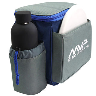 MVP Discs Disc Golf Shoulder Bag - Cell Light Grey/Slate Blue - Holds 12 Discs