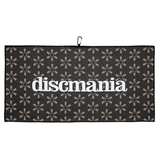 Discmania  Disc Golf Microfiber Waffle Towel - Black/Grey