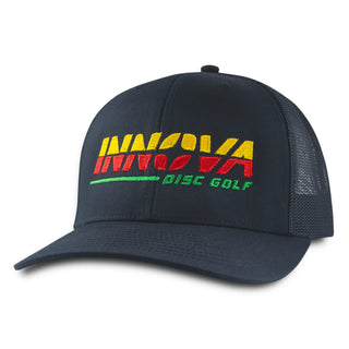 Innova Disc Golf Hat Burst Low Pro Snapback Black/Rasta