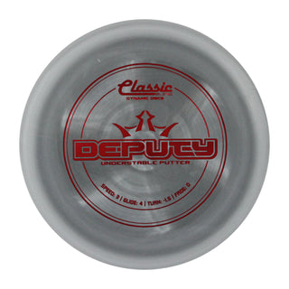 Dynamic Disc Golf Classic Blend Deputy Putter 3/4/-1.5/0 Grey/Red 173 grams