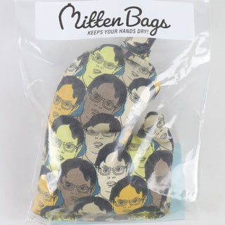 Mitten Bags Disc Golf Clay Grip Sack - Moisture Absorbing Bag - Dwight Schrute Faces