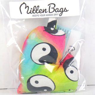Mitten Bags Disc Golf Clay Grip Sack - Moisture Absorbing Bag - Yin Yang Tie Dye