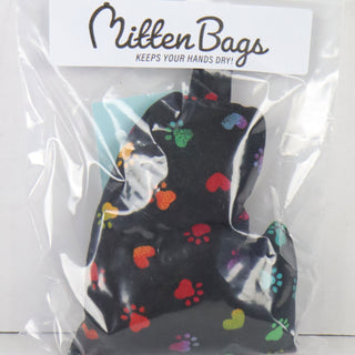 Mitten Bags Disc Golf Clay Grip Sack - Moisture Absorbing Bag - Paw Print Heats