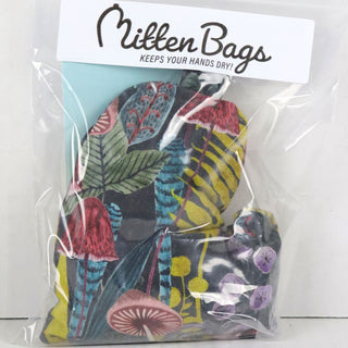 Mitten Bags Disc Golf Clay Grip Sack - Moisture Absorbing Bag - Mushroom Flowers