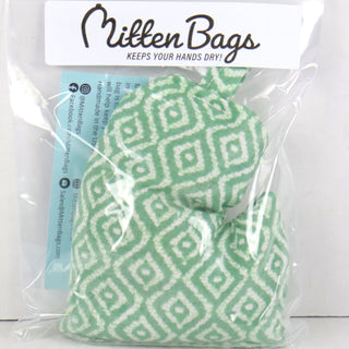 Mitten Bags Disc Golf Clay Grip Sack - Moisture Absorbing Bag - Green Pattern