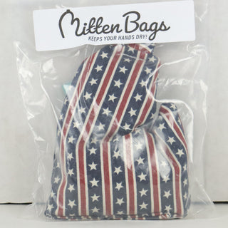 Mitten Bags Disc Golf Clay Grip Sack - Moisture Absorbing Bag - Stars and Stripes Blue