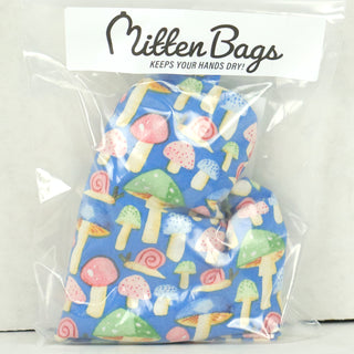 Mitten Bags Disc Golf Clay Grip Sack - Moisture Absorbing Bag - Mushrooms & Snails
