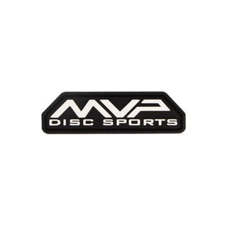 MVP Disc Sports Disc Golf PVC Patches - MVP Bar Logo Black/White 2.5"