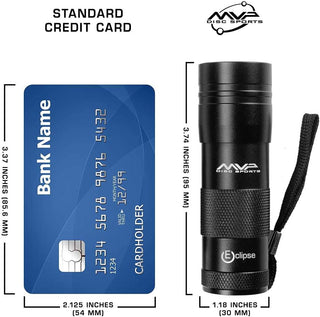 MVP Disc Golf UV Flashlight for Glow in the Dark Discs Night Disc Golf - Choose Size