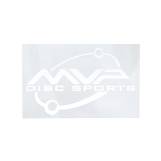 MVP Disc Golf Viny Decal 6.5" x 3" White