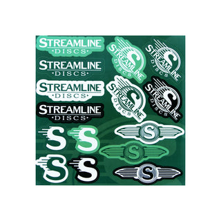 Streamline Disc Golf Logo Sticker Sheet 8.5" x 8.5"