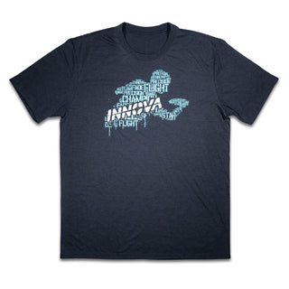 Innova Disc Golf T-Shirt Calvin Triblend Tee Black Frost