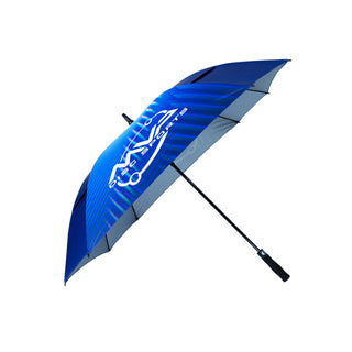 MVP Disc Golf Large UV Square Umbrella - Blue