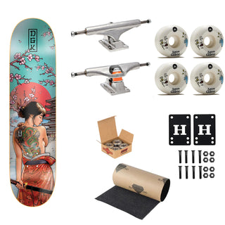 DGK Premium Complete Skateboard Crimson Lotus 8.0" Ft. Independent/SML