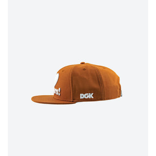 DGK Skateboards Hat Haters Snapback Burnt Orange/White