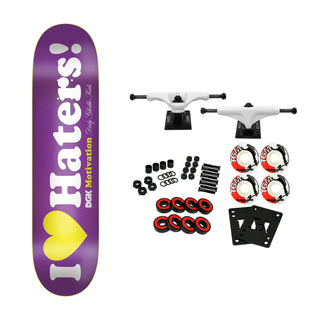 DGK Skateboard Complete Haters Purple 8.06" x 31.85"
