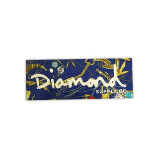Diamond Supply Co. Sticker LOW LIFE NAVY