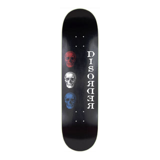 Disorder Skateboard Deck 3 Skull 8.25"