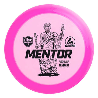 Discmania Disc Golf Premium Mentor Distance Driver Pink Active 165-170