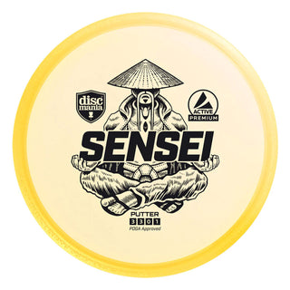 Discmania Disc Golf Premium Sensei Putter Yellow Active 165-170