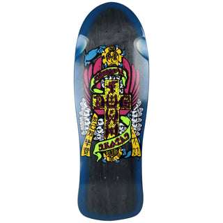 Dogtown Old School Skateboard Deck Dressen Hands Blue Fade Black 10.12" x 30.32"