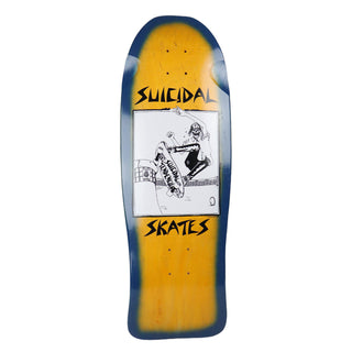 Dogtown Skateboard Complete Suicidal Skates Pool Skater Blue Fade Yellow 10.12" x 30.32" Old School