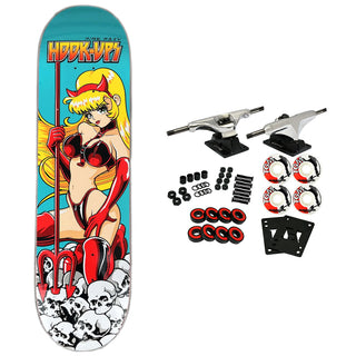 Hook Ups Skateboard Complete Devilgirl Maiden 8.25"