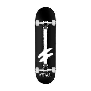 Deathwish Skateboard Complete Gang Spray Black/White 8.0"