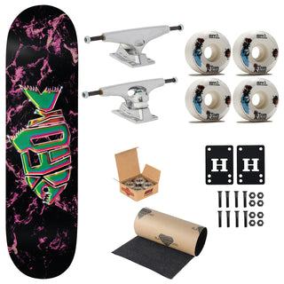 Deathwish Premium Complete Skateboard Jamie Foy Piranha Twin 8.5" Ft. Krux/SML/Independent