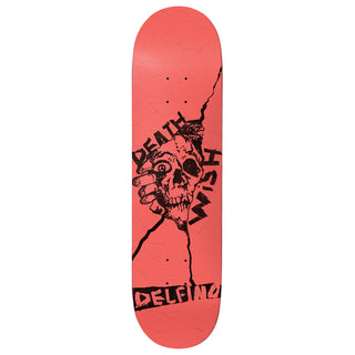 Deathwish Premium Complete Skateboard Delfino Rot 8.5" Ft. Krux/SML/Bronson
