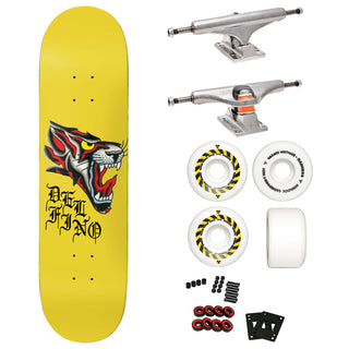 Deathwish Premium Skateboard with Indy Trucks and Hazard Wheels 8.125" Delfino Seven Trumpets