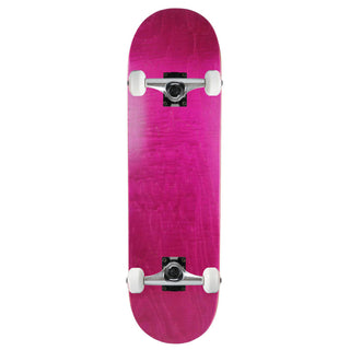 Moose Complete Skateboard Stained Pink 7.5" Silver/White Assembled