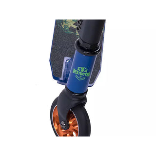 Street Surfing Stunt Kick Scooter Destroyer Green Fire Mask