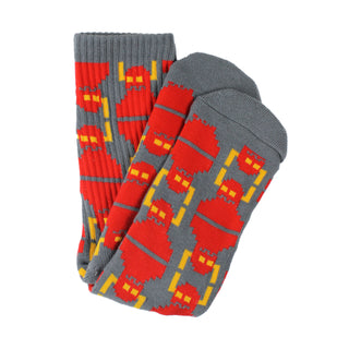 Toy Machine Socks Digi Monster Grey Crew